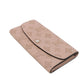 LOUIS VUITTON Long Wallet Purse M60145 Mahina leather (stamped) Magnolia LV Logo Flower Perforation Pink Monogram Mahina Portefeuille Iris mens Used Authentic