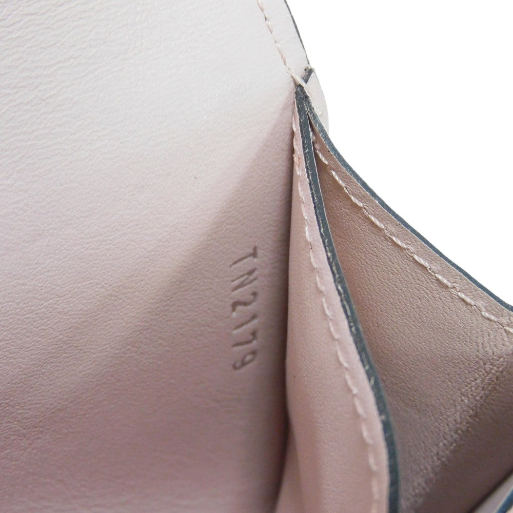 LOUIS VUITTON Long Wallet Purse M60145 Mahina leather (stamped) Magnolia LV Logo Flower Perforation Pink Monogram Mahina Portefeuille Iris mens Used Authentic