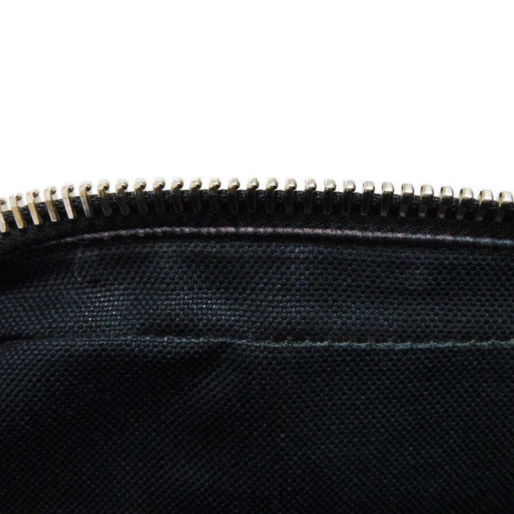 GUCCI Business bag 474135 GG Supreme canvas (polyurethane processing) x Calfskin leather black Handbag logo embossed leather patch GG Supreme Briefcase mens Used Authentic