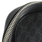 GUCCI Business bag 474135 GG Supreme canvas (polyurethane processing) x Calfskin leather black Handbag logo embossed leather patch GG Supreme Briefcase mens Used Authentic