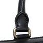 GUCCI Business bag 474135 GG Supreme canvas (polyurethane processing) x Calfskin leather black Handbag logo embossed leather patch GG Supreme Briefcase mens Used Authentic