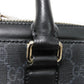 GUCCI Business bag 474135 GG Supreme canvas (polyurethane processing) x Calfskin leather black Handbag logo embossed leather patch GG Supreme Briefcase mens Used Authentic