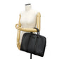 GUCCI Business bag 474135 GG Supreme canvas (polyurethane processing) x Calfskin leather black Handbag logo embossed leather patch GG Supreme Briefcase mens Used Authentic