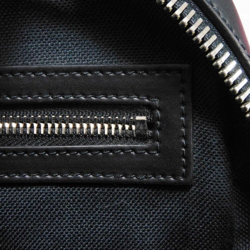 GUCCI Business bag 474135 GG Supreme canvas (polyurethane processing) x Calfskin leather black Handbag logo embossed leather patch GG Supreme Briefcase mens Used Authentic