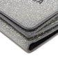 BALENCIAGA Tri-fold wallet 551921 0XV3N 8106 Polyurethane x polyester Silver Glitter Sparkling Black New logo Everyday Mini Wallet unisex(Unisex) Used Authentic