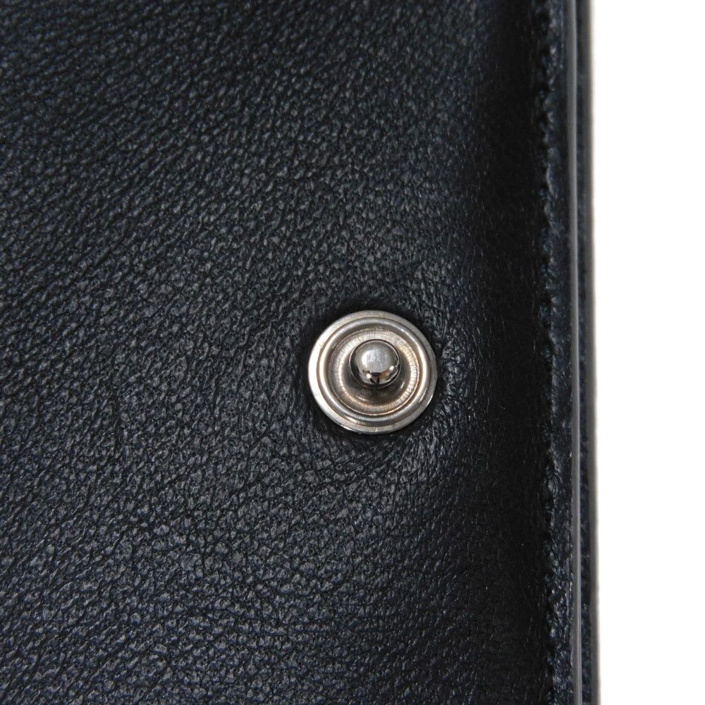 BALENCIAGA Tri-fold wallet 551921 0XV3N 8106 Polyurethane x polyester Silver Glitter Sparkling Black New logo Everyday Mini Wallet unisex(Unisex) Used Authentic