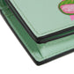 GUCCI Bifold Wallet 701009 U22AG 3067 Textured leather Mint green Banana Cat Sakuramochi Star Unused logo Bananya Compact Wallet unisex(Unisex) Used Authentic