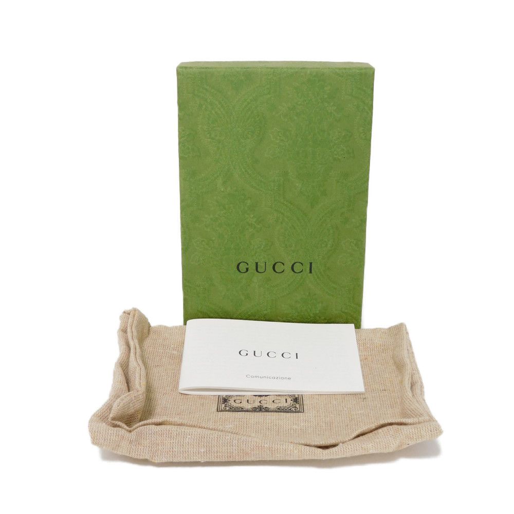 GUCCI Bifold Wallet 701009 U22AG 3067 Textured leather Mint green Banana Cat Sakuramochi Star Unused logo Bananya Compact Wallet unisex(Unisex) Used Authentic