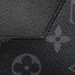 LOUIS VUITTON business bag GI0273 Monogram Eclipse canvas x grain leather Noir Black A4 document case, in good condition Monogram Eclipse Porto Document Frank GM mens Used Authentic