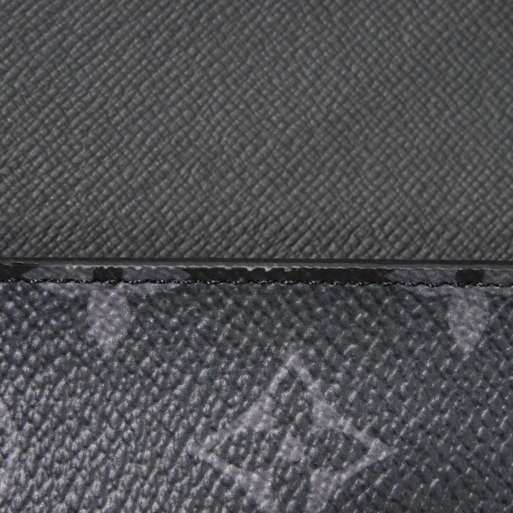 LOUIS VUITTON business bag GI0273 Monogram Eclipse canvas x grain leather Noir Black A4 document case, in good condition Monogram Eclipse Porto Document Frank GM mens Used Authentic