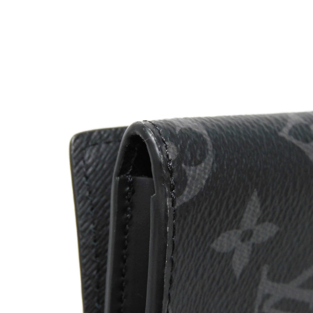 LOUIS VUITTON business bag GI0273 Monogram Eclipse canvas x grain leather Noir Black A4 document case, in good condition Monogram Eclipse Porto Document Frank GM mens Used Authentic