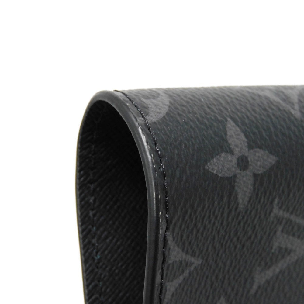 LOUIS VUITTON business bag GI0273 Monogram Eclipse canvas x grain leather Noir Black A4 document case, in good condition Monogram Eclipse Porto Document Frank GM mens Used Authentic