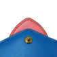 LOUIS VUITTON Tri-fold wallet M69177 Smooth Calfskin Leather Dahlia Smooth Calfskin Blue Bicolor LV circle Portefeuille LV Pont Neuf Compact Rear Women Used Authentic