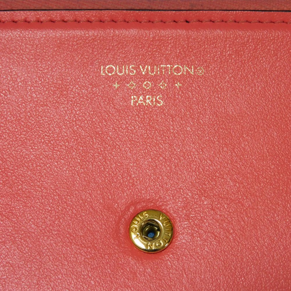LOUIS VUITTON Tri-fold wallet M69177 Smooth Calfskin Leather Dahlia Smooth Calfskin Blue Bicolor LV circle Portefeuille LV Pont Neuf Compact Rear Women Used Authentic