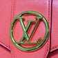 LOUIS VUITTON Tri-fold wallet M69177 Smooth Calfskin Leather Dahlia Smooth Calfskin Blue Bicolor LV circle Portefeuille LV Pont Neuf Compact Rear Women Used Authentic