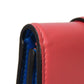 LOUIS VUITTON Tri-fold wallet M69177 Smooth Calfskin Leather Dahlia Smooth Calfskin Blue Bicolor LV circle Portefeuille LV Pont Neuf Compact Rear Women Used Authentic