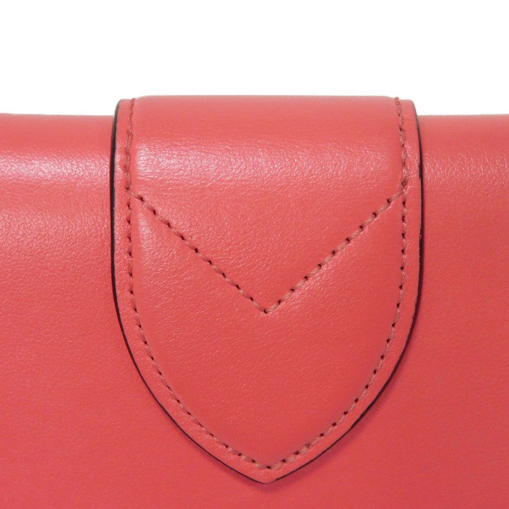 LOUIS VUITTON Tri-fold wallet M69177 Smooth Calfskin Leather Dahlia Smooth Calfskin Blue Bicolor LV circle Portefeuille LV Pont Neuf Compact Rear Women Used Authentic