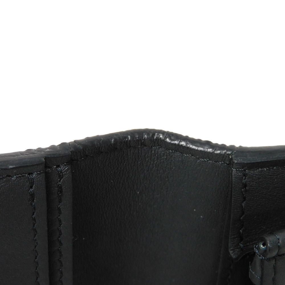 LOUIS VUITTON Long Wallet Purse M62900 Shadow leather (monogram embossing) Noir Current LV logo flower black RFID IC chip Monogram shadow Portefeuille Braza mens Used Authentic