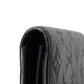 LOUIS VUITTON Long Wallet Purse M62900 Shadow leather (monogram embossing) Noir Current LV logo flower black RFID IC chip Monogram shadow Portefeuille Braza mens Used Authentic
