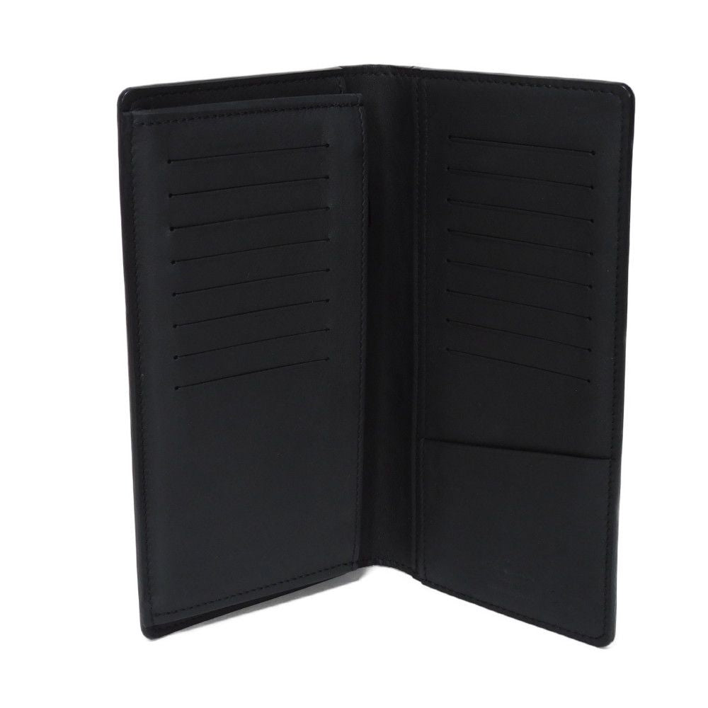 LOUIS VUITTON Long Wallet Purse M62900 Shadow leather (monogram embossing) Noir Current LV logo flower black RFID IC chip Monogram shadow Portefeuille Braza mens Used Authentic