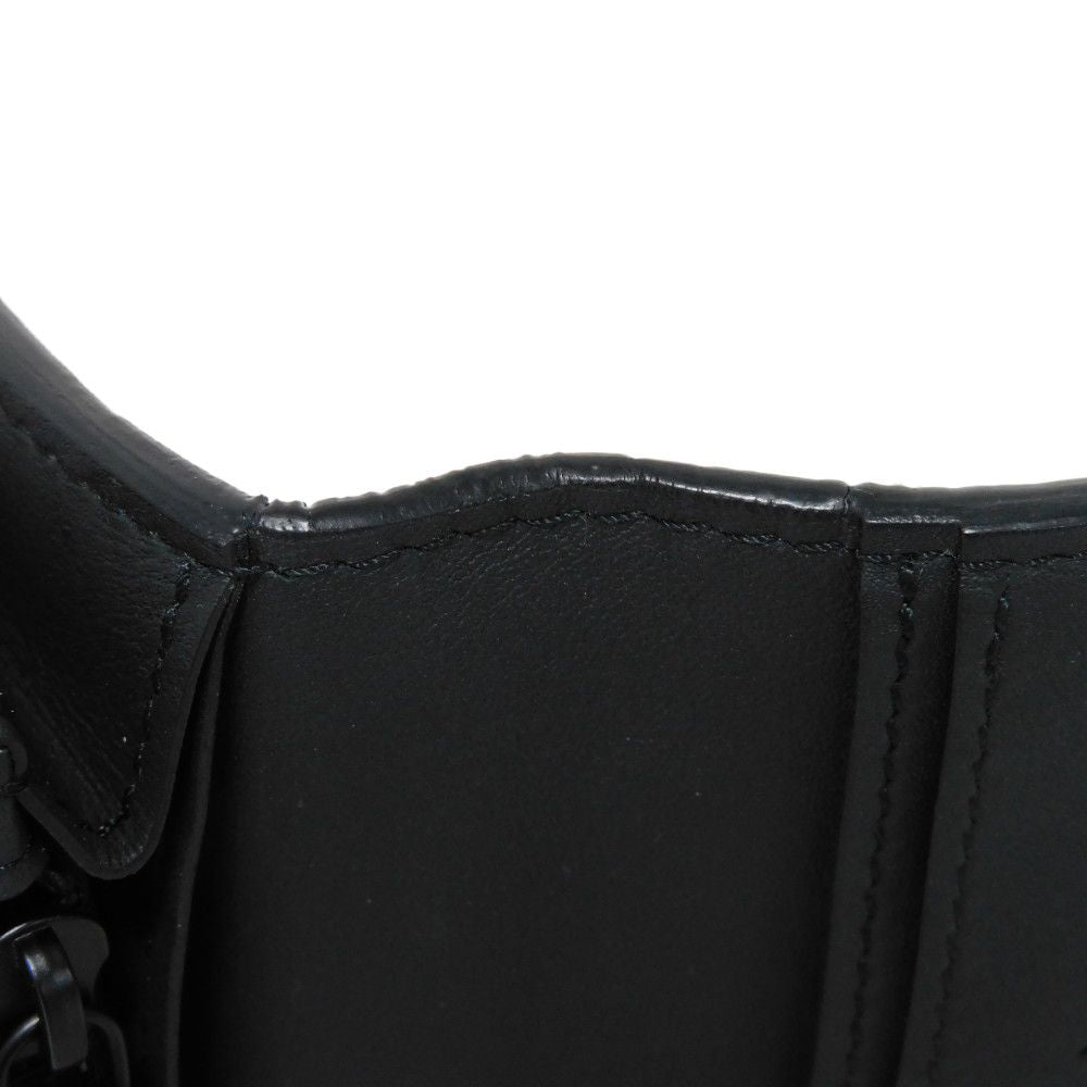 LOUIS VUITTON Long Wallet Purse M62900 Shadow leather (monogram embossing) Noir Current LV logo flower black RFID IC chip Monogram shadow Portefeuille Braza mens Used Authentic