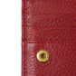GUCCI Bifold Wallet 546588 Textured leather Red L-shaped zipper, snap button Petit Marmont GG Marmont Compact Zip Wallet unisex(Unisex) Used Authentic