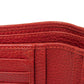 GUCCI Bifold Wallet 546588 Textured leather Red L-shaped zipper, snap button Petit Marmont GG Marmont Compact Zip Wallet unisex(Unisex) Used Authentic