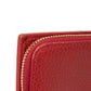 GUCCI Bifold Wallet 546588 Textured leather Red L-shaped zipper, snap button Petit Marmont GG Marmont Compact Zip Wallet unisex(Unisex) Used Authentic
