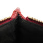 GUCCI Bifold Wallet 546588 Textured leather Red L-shaped zipper, snap button Petit Marmont GG Marmont Compact Zip Wallet unisex(Unisex) Used Authentic