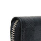 LOUIS VUITTON Coin case N63076 Damier Graphite canvas x grained leather (embossed) Noir Black New Zip Around Wallet Damier Graphite Zippy coin purse mens Used Authentic
