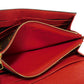 LOUIS VUITTON Long Wallet Purse M61184 Monogram canvas x Calfskin leather Slys LV Logo Flower Brown Red Bifold Wallet Monogram Retiro Portefeuille Sarah unisex(Unisex) Used Authentic