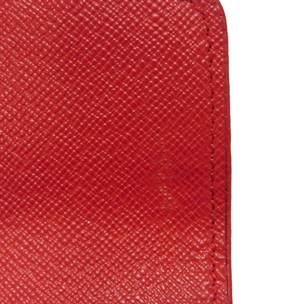 LOUIS VUITTON Long Wallet Purse M61184 Monogram canvas x Calfskin leather Slys LV Logo Flower Brown Red Bifold Wallet Monogram Retiro Portefeuille Sarah unisex(Unisex) Used Authentic