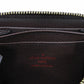 LOUIS VUITTON Coin case N63070 Damier canvas x grain leather (embossed) Ebene logo Zip Around Coin Pocket Wallet Brown Checkered Damier Zippy coin purse unisex(Unisex) Used Authentic