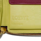 LOEWE Bifold Wallet 109.10.M88 Calfskin Raspberry x Yellow Smooth Calfskin Raspberry Yellow Zip Around anagram square zip wallet unisex(Unisex) Used Authentic