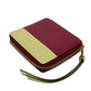 LOEWE Bifold Wallet 109.10.M88 Calfskin Raspberry x Yellow Smooth Calfskin Raspberry Yellow Zip Around anagram square zip wallet unisex(Unisex) Used Authentic