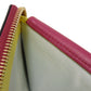 LOEWE Bifold Wallet 109.10.M88 Calfskin Raspberry x Yellow Smooth Calfskin Raspberry Yellow Zip Around anagram square zip wallet unisex(Unisex) Used Authentic