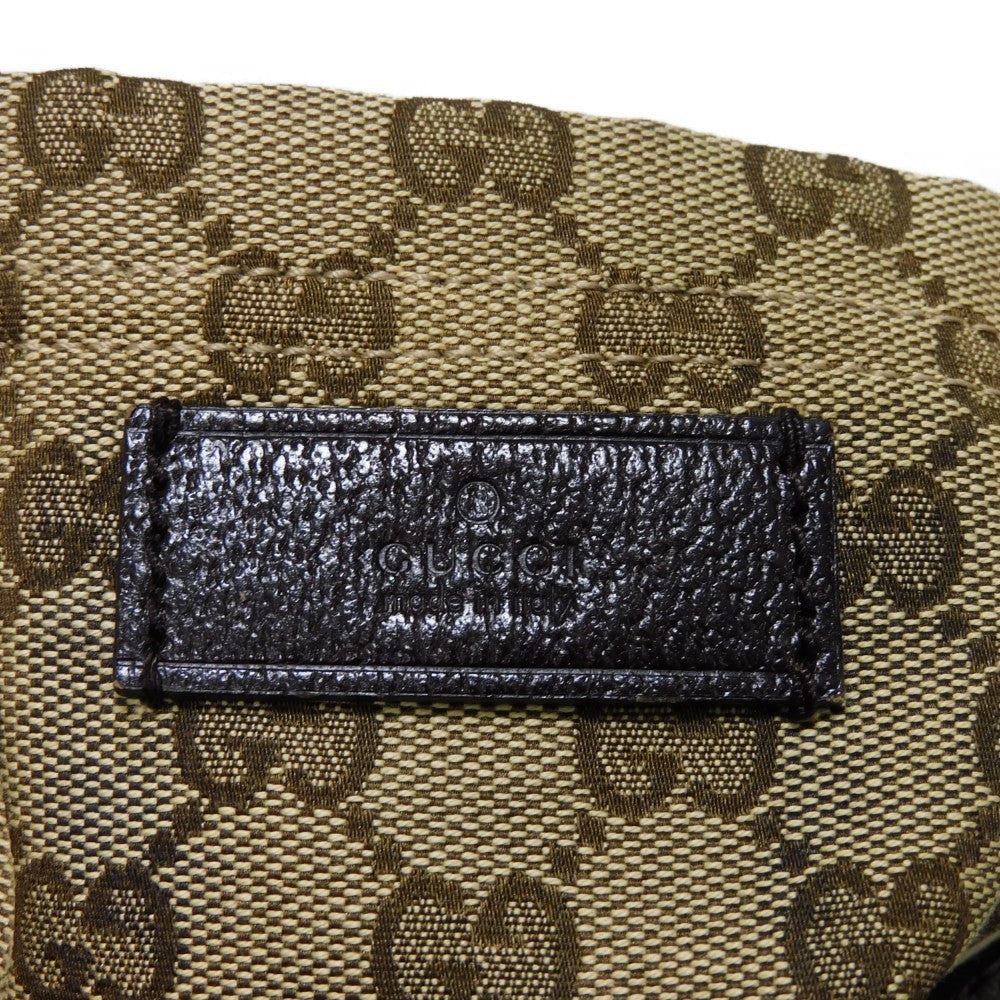GUCCI Tote Bag 189669 GG canvas x calf leather (embossed) beige Web stripe logo A4 green red multicolor GG canvas Sherry Line Tote unisex(Unisex) Used Authentic