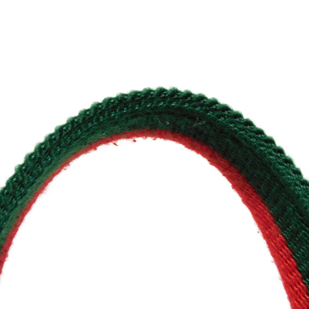 GUCCI Tote Bag 189669 GG canvas x calf leather (embossed) beige Web stripe logo A4 green red multicolor GG canvas Sherry Line Tote unisex(Unisex) Used Authentic