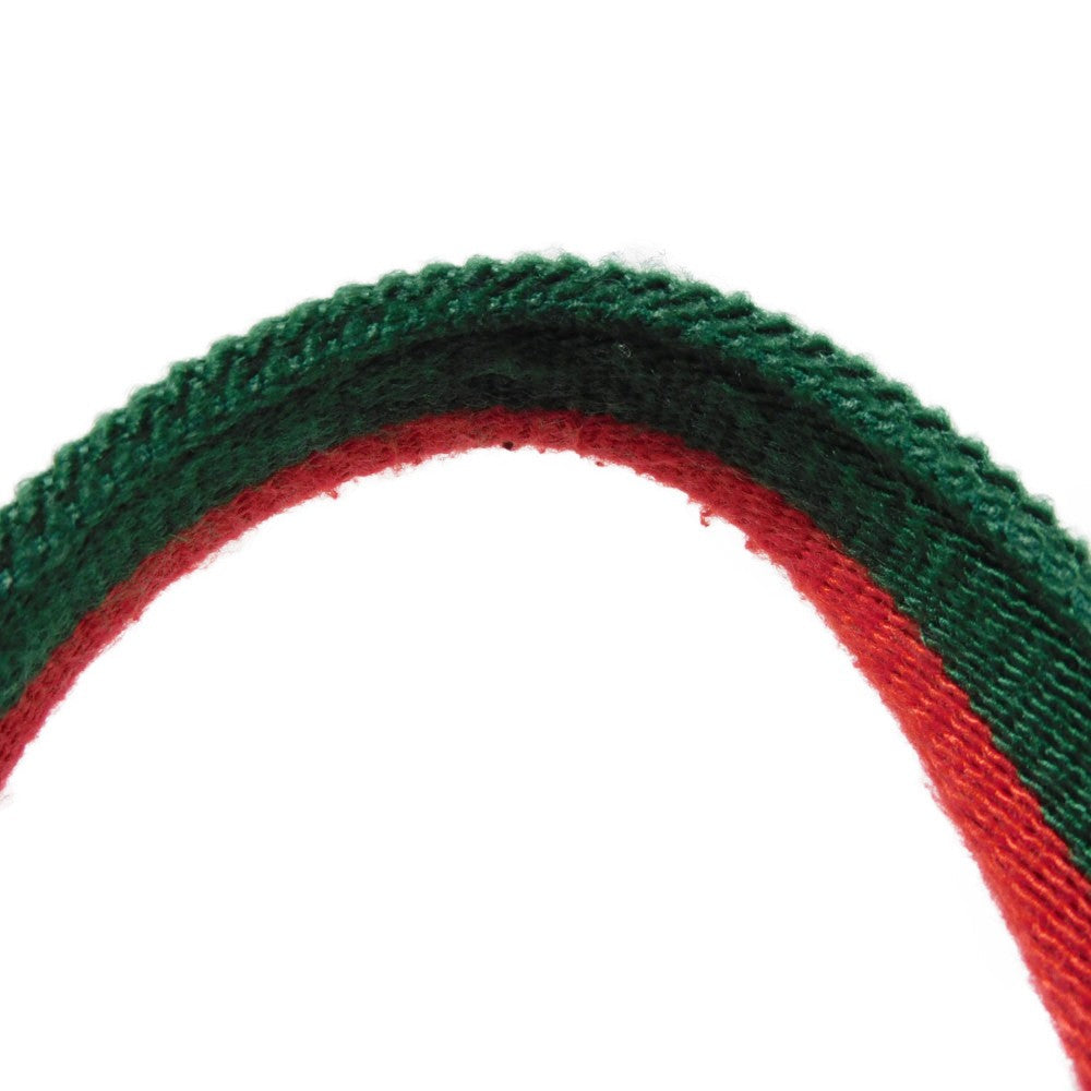 GUCCI Tote Bag 189669 GG canvas x calf leather (embossed) beige Web stripe logo A4 green red multicolor GG canvas Sherry Line Tote unisex(Unisex) Used Authentic