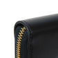 CELINE Long Wallet Purse 10K543DR8.38NO Smooth scarf skin black Current Smooth Calfskin Zip Around Cuir Triomphe Large zip wallet unisex(Unisex) Used Authentic