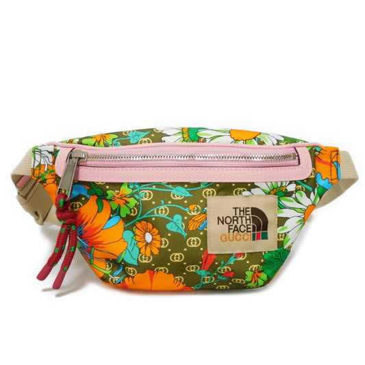 GUCCI Sling bag 650299 Nylon multicolor logo flora flower unused Interlocking G The North Face Waist Pouch unisex(Unisex) Used Authentic