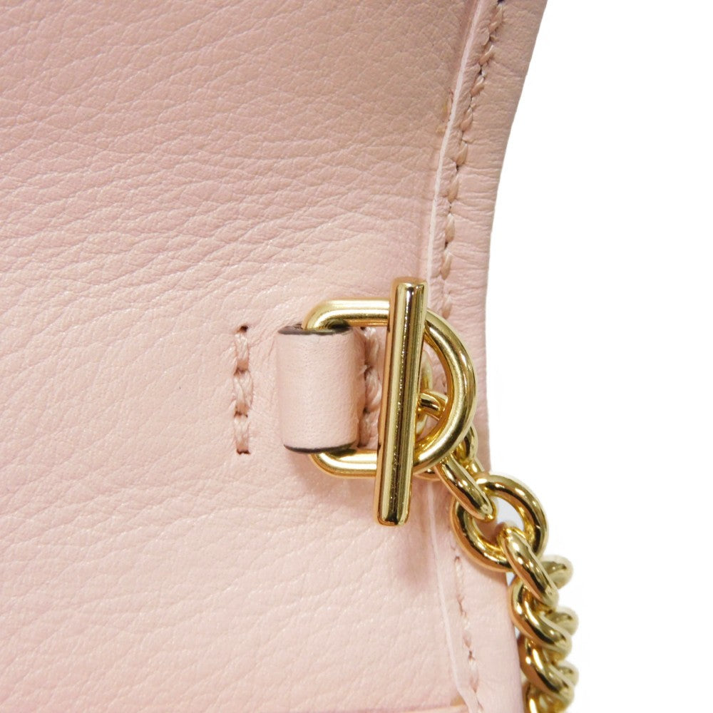 GUCCI Bifold Wallet 725219 UXX0G 6910 Smooth Rubbed pink 2WAY Unused Interlocking G Blondie Medium Chain Wallet Women Used Authentic