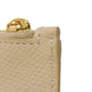 CELINE Coin case 10B683BEL.03ND Grained calfskin (embossed) nude Foil-stamped Calfskin Beige Card Case New logo Compact zipped card holder unisex(Unisex) Used Authentic