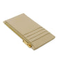 CELINE Coin case 10B683BEL.03ND Grained calfskin (embossed) nude Foil-stamped Calfskin Beige Card Case New logo Compact zipped card holder unisex(Unisex) Used Authentic