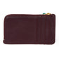 LOEWE Coin case CEM1Z40X02 shiny napa calf Burgundy Current L-shaped zipper Bicolor Emerald Unused logo Knot Coin Card Holder unisex(Unisex) Used Authentic
