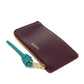 LOEWE Coin case CEM1Z40X02 shiny napa calf Burgundy Current L-shaped zipper Bicolor Emerald Unused logo Knot Coin Card Holder unisex(Unisex) Used Authentic