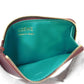 LOEWE Coin case CEM1Z40X02 shiny napa calf Burgundy Current L-shaped zipper Bicolor Emerald Unused logo Knot Coin Card Holder unisex(Unisex) Used Authentic