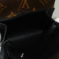 LOUIS VUITTON Tri-fold wallet M60167 Monogram Macassar canvas and grained leather Noir Monogram Macasa Portefeuille compact