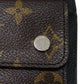 LOUIS VUITTON Tri-fold wallet M60167 Monogram Macassar canvas and grained leather Noir Monogram Macasa Portefeuille compact