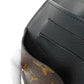 LOUIS VUITTON Tri-fold wallet M60167 Monogram Macassar canvas and grained leather Noir Monogram Macasa Portefeuille compact